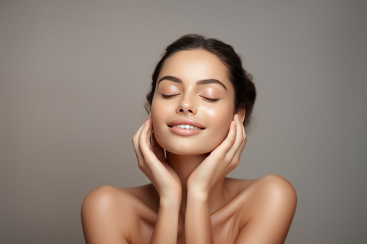 Natural beauty woman relaxing after beauty treatment
